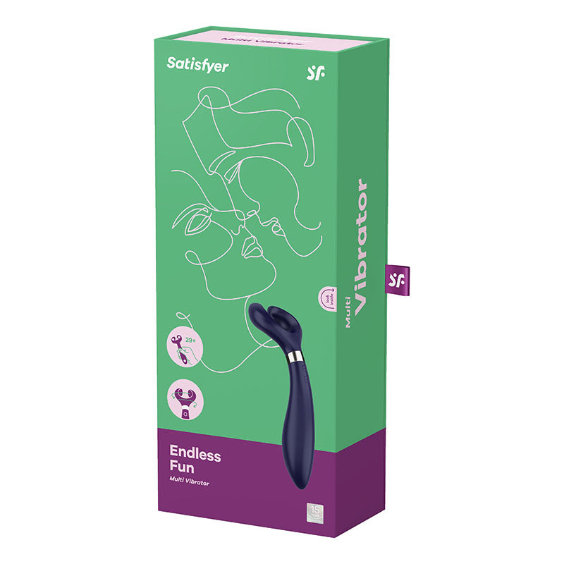 Satisfyer Endless Fun (Blue) – 180° Rotating Multi-Toy Stimulator > Vibrators > Ladies > Clitoral Vibrators and Stimulators