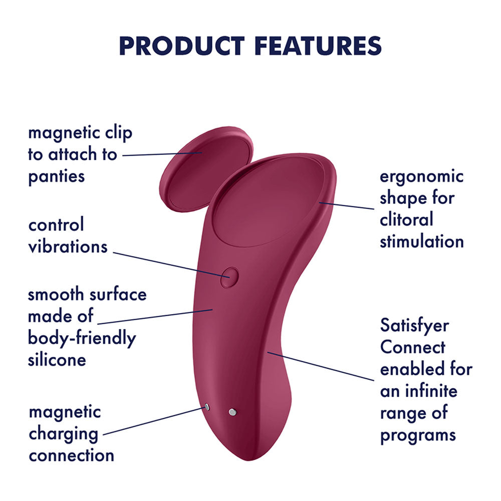 Satisfyer Sexy Secret App Controlled Panty Vibrator > Sex Toys For Ladies > Panty Vibes