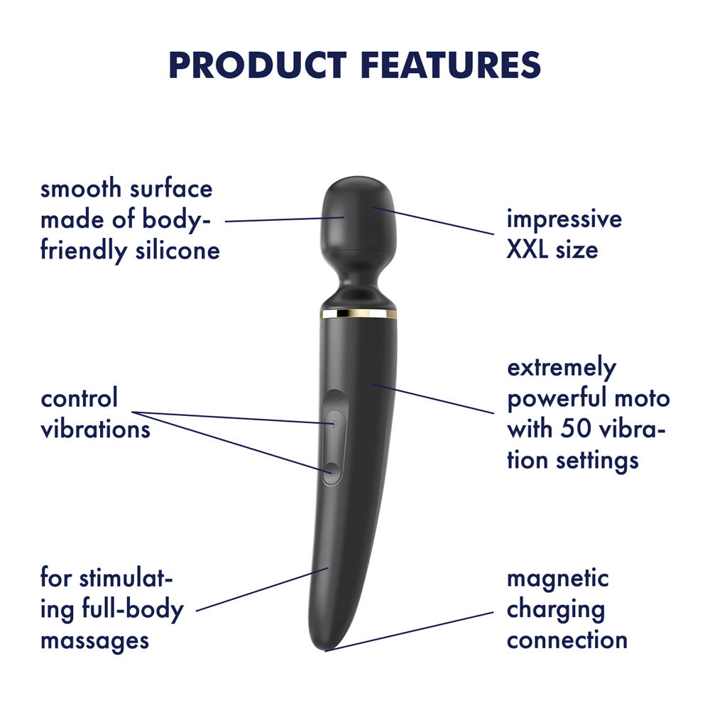 Satisfyer Wand-er Woman Full-Body Massager 10 Inch Rechargeable Vibrator > Sex Toys > Massage Wands