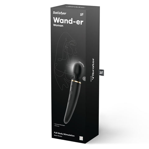 Satisfyer Wand-er Woman Black Full-Body Massager 10in > Sex Toys > Massage Wands