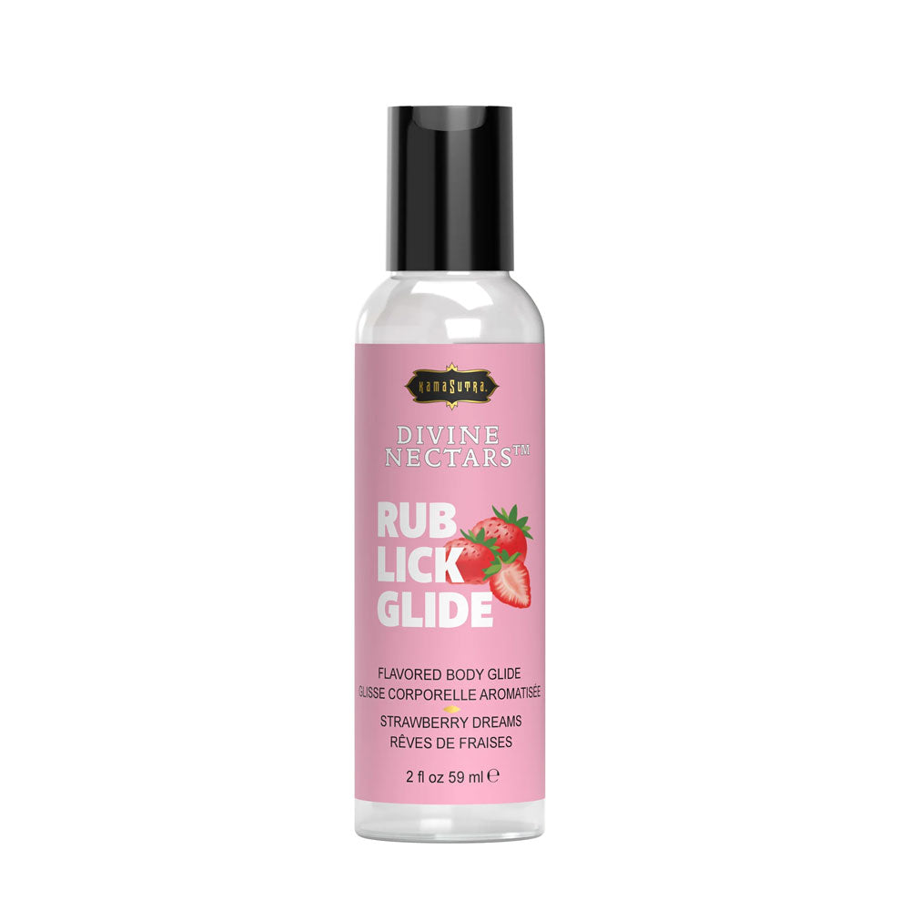Divine Nectars Strawberry Flavored Body Glide Water-Based 2oz Default Title > Lube > Flavoured
