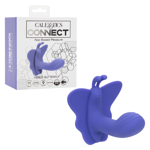CalExotics Connect™ Venus Butterfly® Dual Motor Silicone Stimulator in Purple with App Control > Sex Toys For Ladies > G-Spot Vibrators