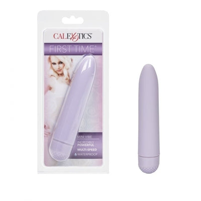 First Time Mini-Vibe Purple Compact 4.5 Inch Waterproof Multi-Speed Vibrator Purple BULLETS