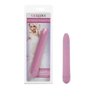 First Time Power Vibe Pink 6 Inch Multi-Speed Waterproof Massager Pink BULLETS
