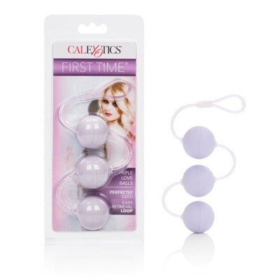 First Time Love Balls Triple Lover Purple Set with 1.25 Inch Smooth Weighted Kegel Balls > Sex Toys For Ladies > Kegel Exercise