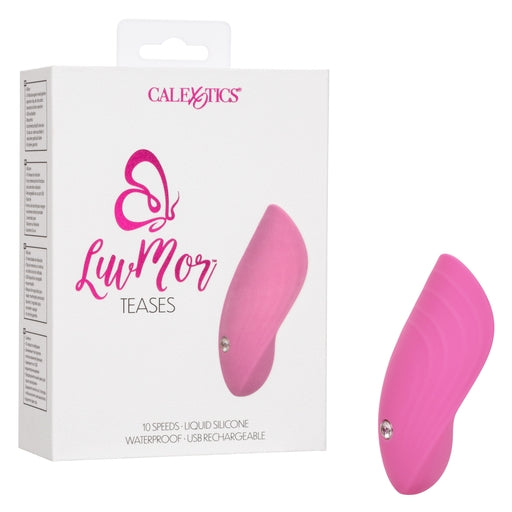 LuvMor Teases Pink Liquid Silicone Waterproof USB Rechargeable Massager with 10 Speeds Default Title Panty Vibrators