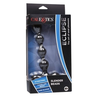Eclipse Slender Silicone Beads Flexible Anal Pleasure Toy Black > Anal Range > Anal Beads