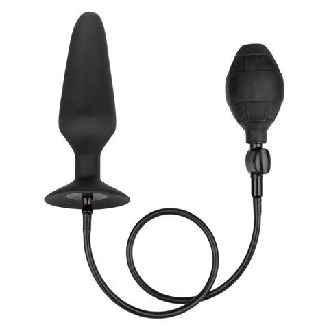 CalExotics Xl Silicone Inflatable Anal Butt Plug With Bulb Black > Anal Range > Tunnel and Stretchers
