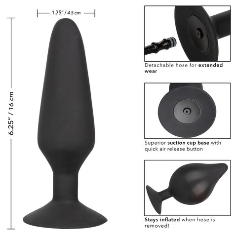 CalExotics Xl Silicone Inflatable Anal Butt Plug With Bulb > Anal Range > Tunnel and Stretchers