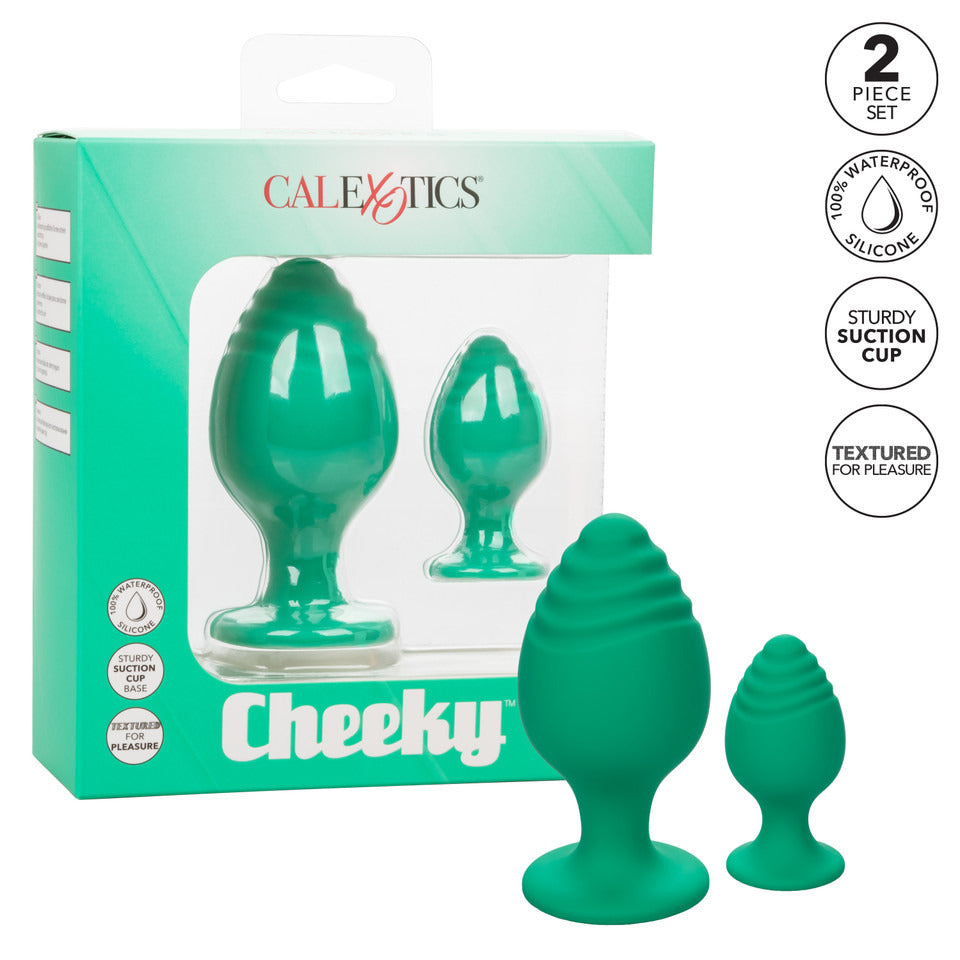 Cheeky Butt Plug Duo Green > Anal Range > Butt Plug Kits