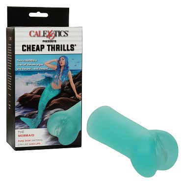 Cheap Thrills The Mermaid Masturbator in Teal Pure Skin Material with Life-Like Texture and Compact Design Default Title Strokers - Fantasy