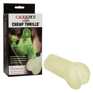 Cheap Thrills The Phantom Girl Glow in the Dark Male Masturbator Soft Life-Like Material Green Strokers - Fantasy