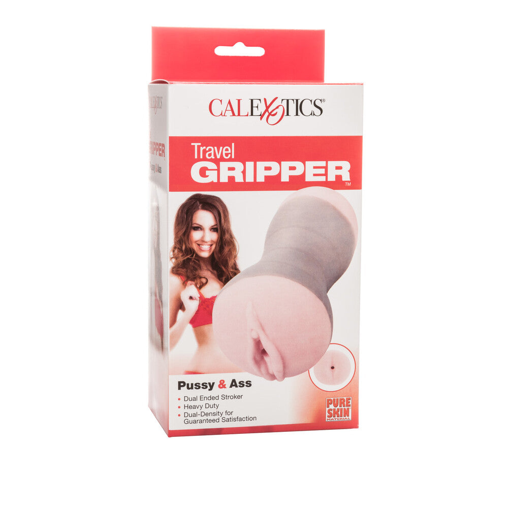 Travel Gripper Dual End Masturbator Sleeve – 5.5 Inch Compact Masturbator Toy > Sex Toys For Men > Masturbators > Manual
