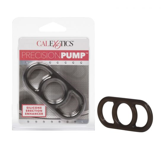 Precision Pump Silicone Erection Enhancer Smoke Black COCK RINGS