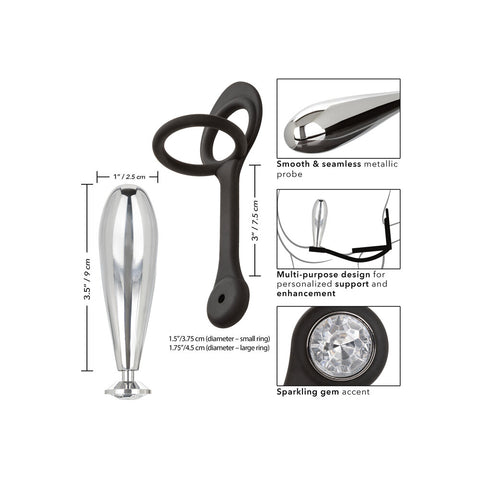 Star Rider Glider Plug And Cockring Enhancer Premium Set Butt Plugs