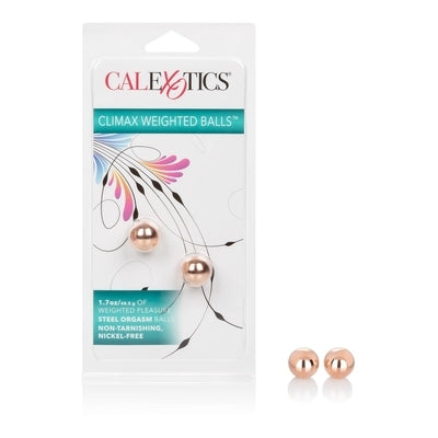 Climax Weighted Balls Blushing Copper Stainless Steel 0.75 Inch Diameter Default Title KEGEL TOYS
