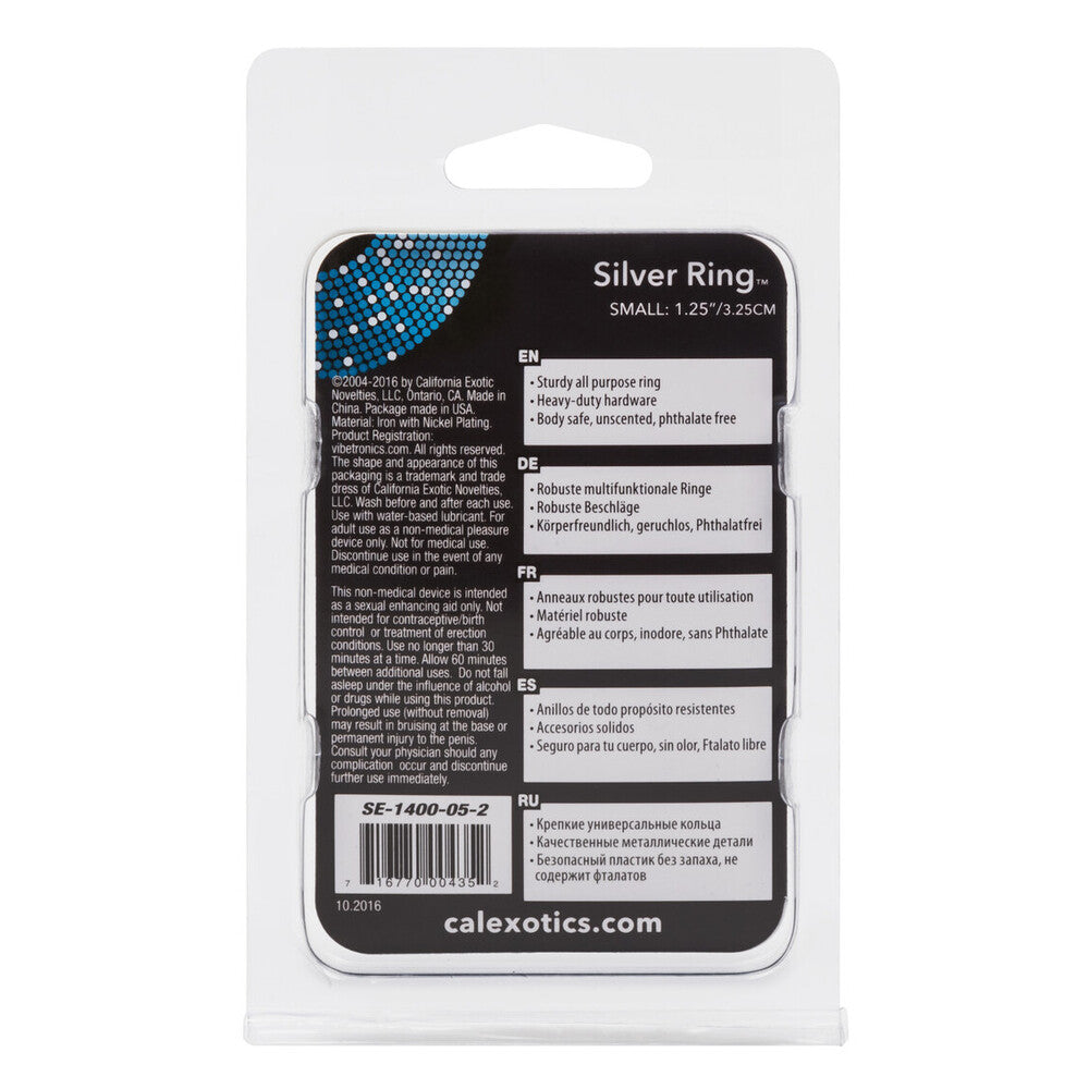 Silver Ring Penis Ring Small > Cock Ring > Metal