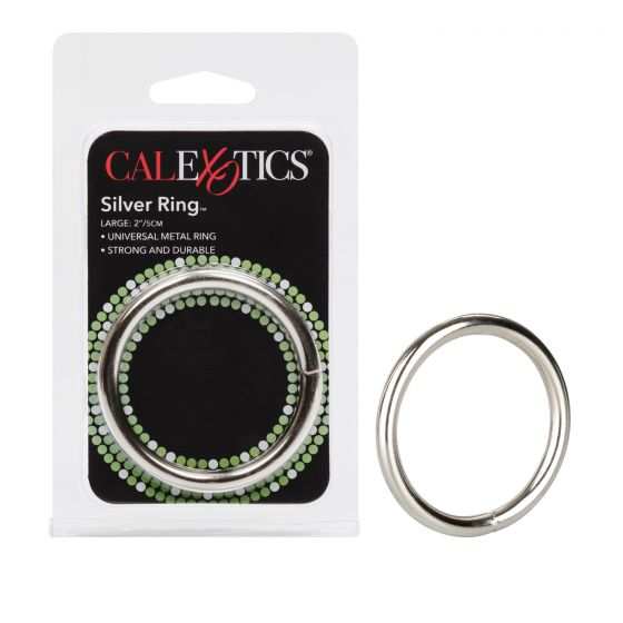 Large Silver Cock Ring – Sleek Cock Ring - 50mm Silver > Cock Ring > Metal