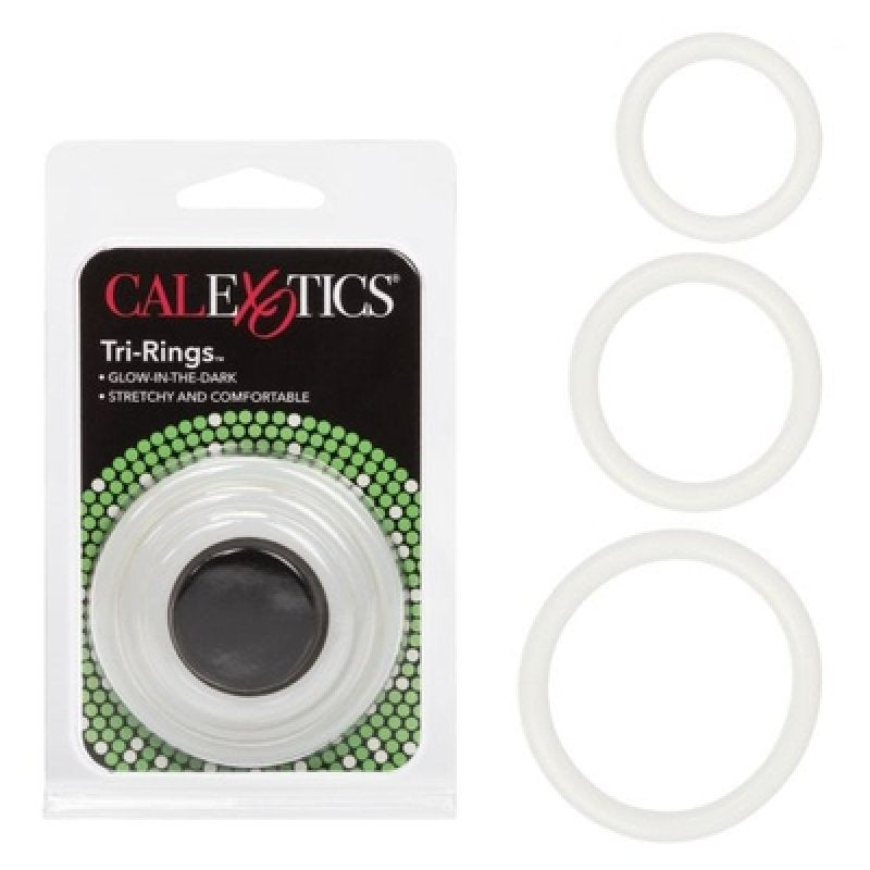 Tri-Rings Glow In The Dark – Erection Enhancer Rings Clear > Cock Ring > Sets Main image