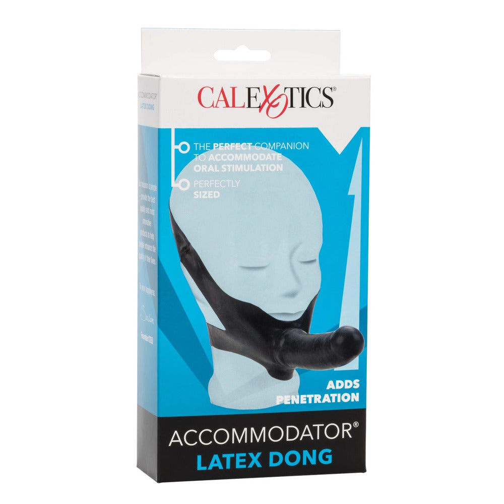 Accommodator Face Strap On Dildo Black 5 Inch Silicone STRAP-ONS