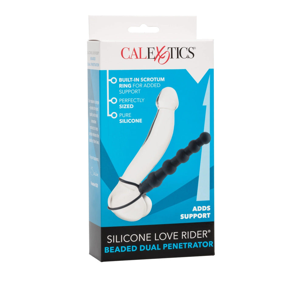 Love Rider Beaded Dual Black Penetrator ANAL TOYS