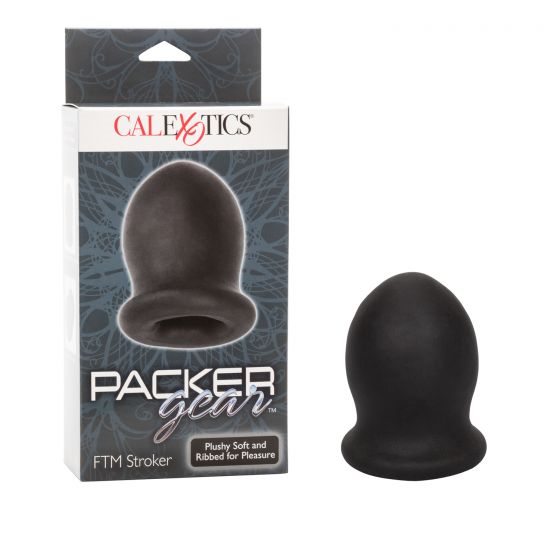 Packer Gear Ftm Stroker Soft Stretchy Textured Male Masturbator Black GENDER EXPRESSION