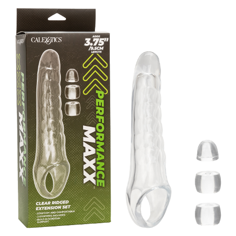 Performance Maxx Clear Extension Kit for Enhanced Intimacy Clear SLEEVES