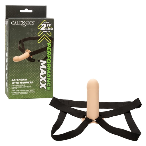 Performance Maxx Extension With Harness Ivory 2 Inch Length Adding Sleeve and Ultra-Thick Supportive Straps Default Title Dildos & Dongs