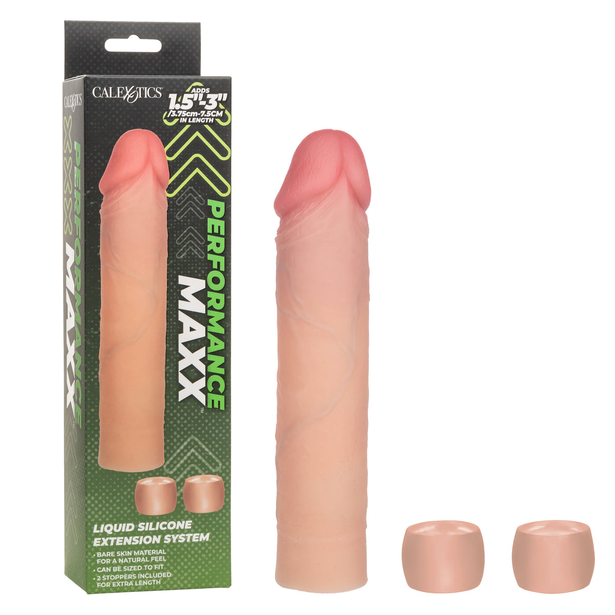 Performance Maxx 8 Inch Liquid Silicone Extension System Ivory Ivory Penis Extension & Sleeves