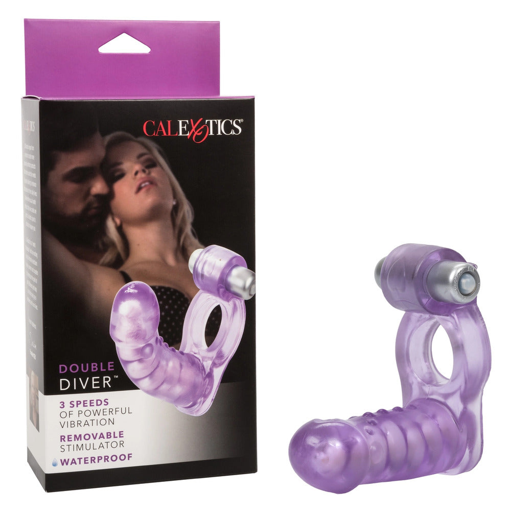 Double Diver Vibrating Duo Penetrator Butt Plugs - Vibrating