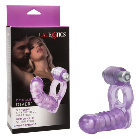 Double Diver Vibrating Duo Penetrator Butt Plugs - Vibrating