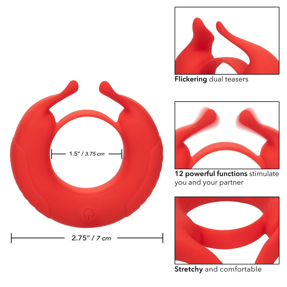 Taurus Enhancer Couples Vibrating Silicone Cock Ring Couples Toys