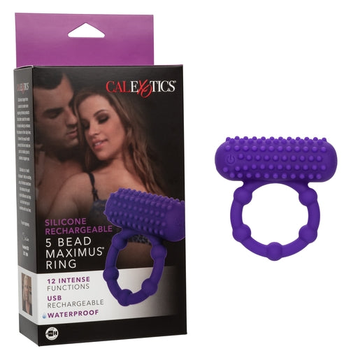 5 Bead Maximus Rechargeable Cock Ring Cock Rings Vibrating