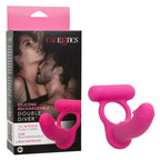 Silicone Double Diver (Rechargeable) – Silicone Stimulator Pink Pink > Cock Ring > Vibrating