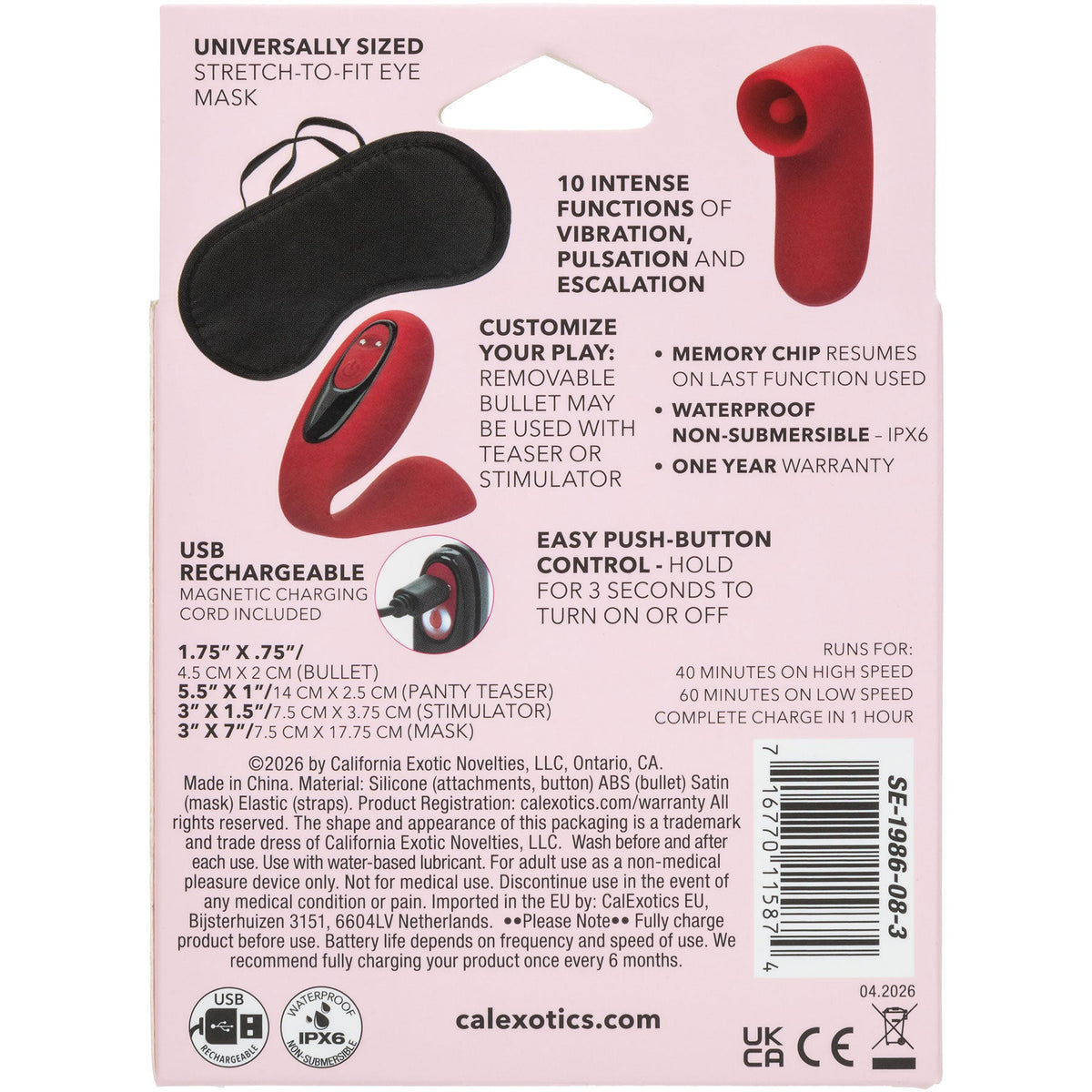 CalExotics Pleasure Kits Lust Collection – Sex Kit > Sex Toys > Sex Kits