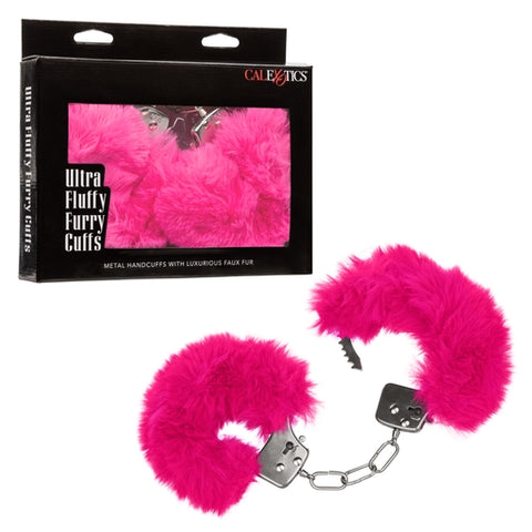 Ultra Fluffy Pink Furry Handcuffs – Plush Couples Bondage Gear > Bondage Gear > Handcuffs