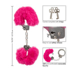 Ultra Fluffy Furry Cuffs - Pink