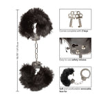Ultra Fluffy Black Furry Bondage Cuffs > Bondage Gear > Handcuffs