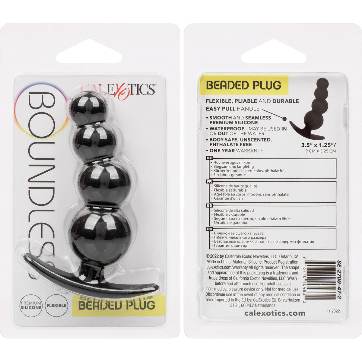 Boundless Beaded Anal Plug 3.5 Inch > Anal Range > Butt Plugs
