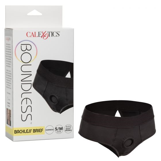 Boundless Backless Brief Harness Black S/M Erotic Clothing Black Harnesses & Strap-Ons