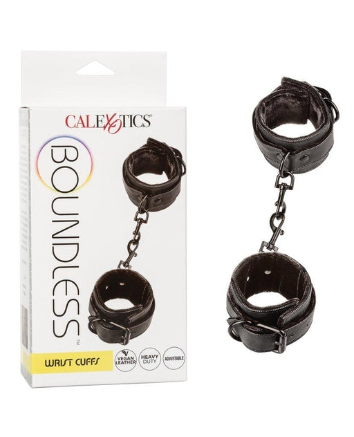Boundless Wrist Cuffs Black Unisex Leather