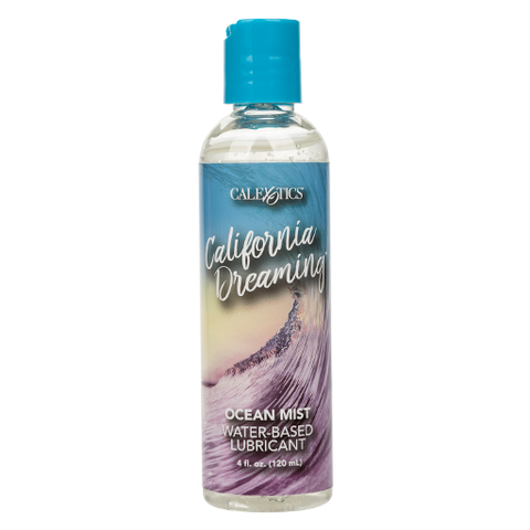 California Dreaming Ocean Mist Water-Based Lubricant 4 Fl Oz Clear Bottle with Blue Cap Lubricants, Creams & Glides