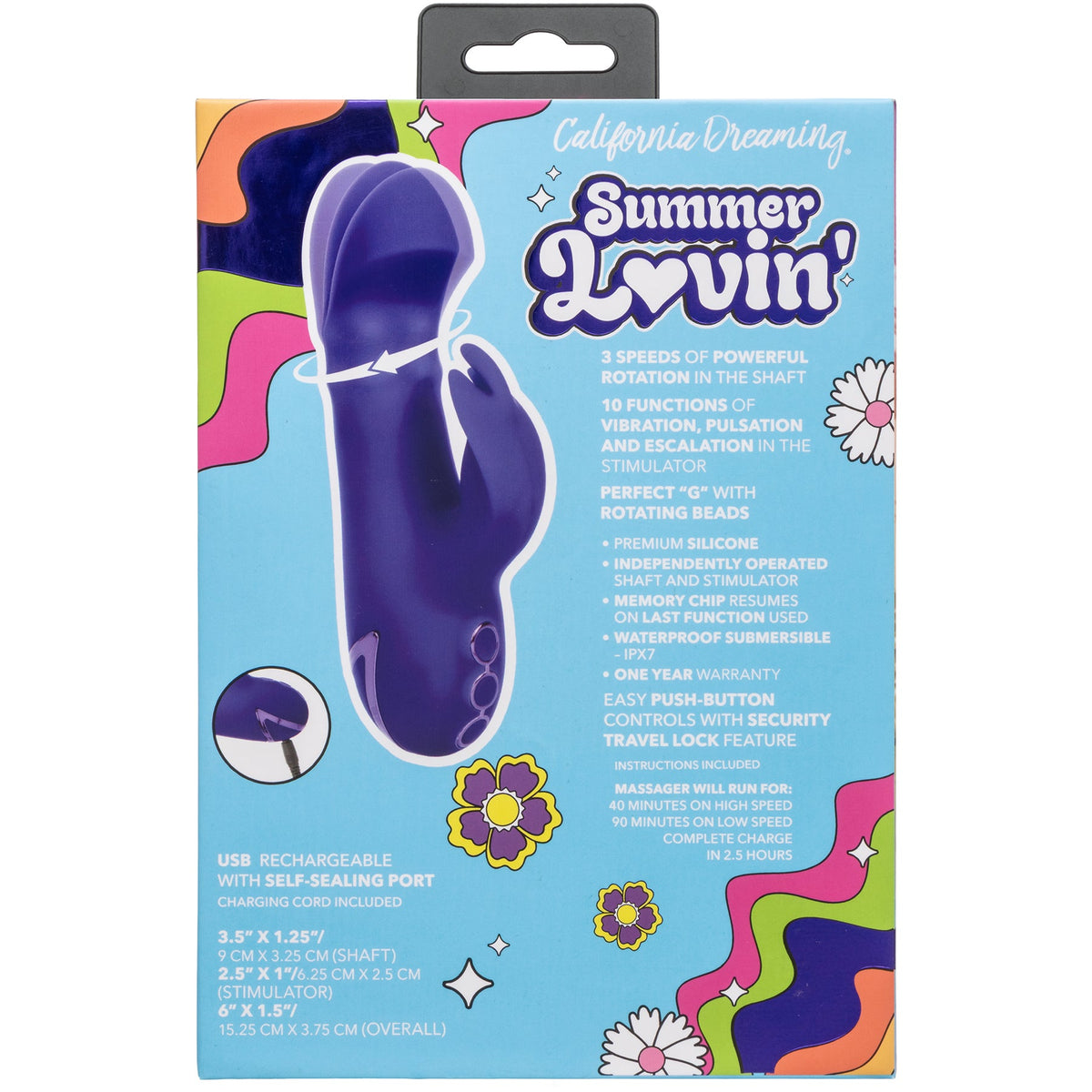 California Dreaming – Silicone Waterproof Dual Motor Stimulator > Vibrators > G-Spot