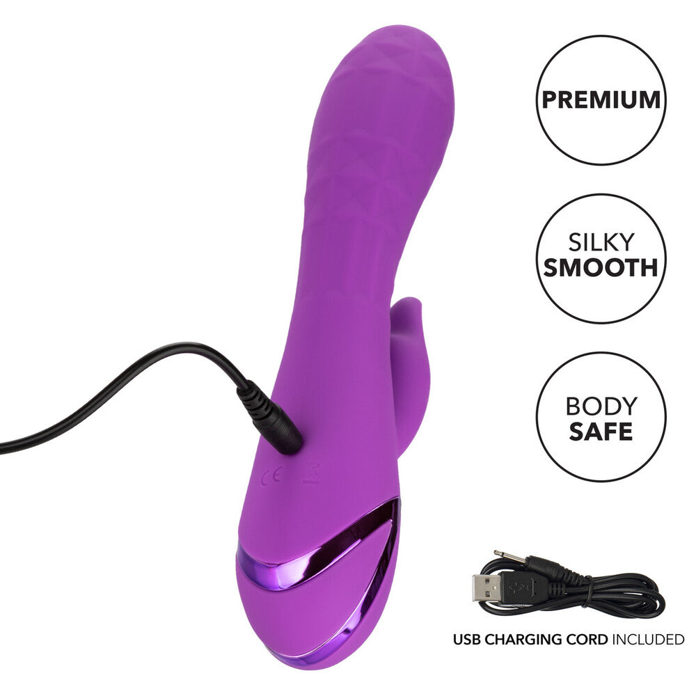 Rechargeable Valley Vamp Clitoral Vibrator With Rhythm VIBRATORS-RABBIT