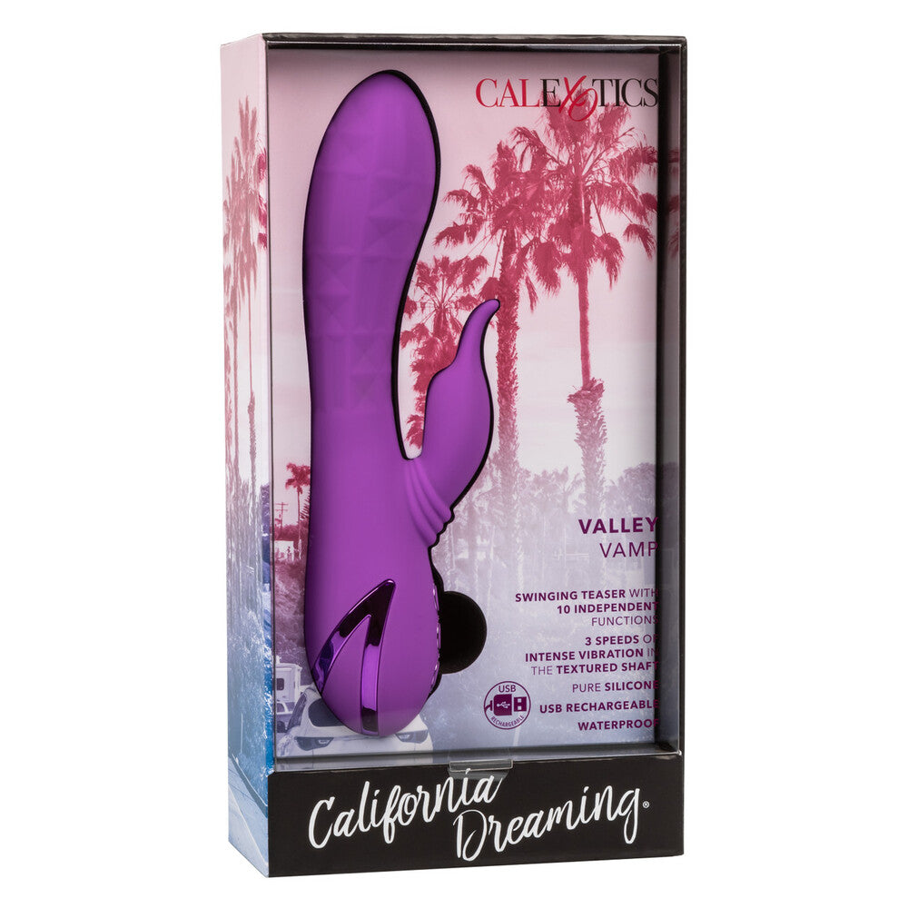 Rechargeable Valley Vamp Clitoral Vibrator With Rhythm VIBRATORS-RABBIT