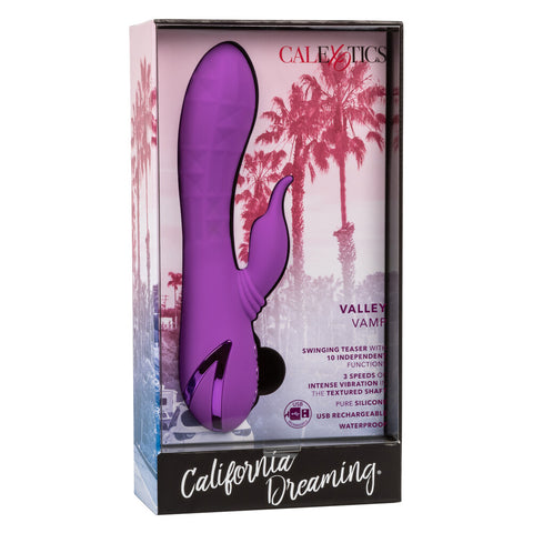 Rechargeable Valley Vamp Clitoral Vibrator With Rhythm VIBRATORS-RABBIT