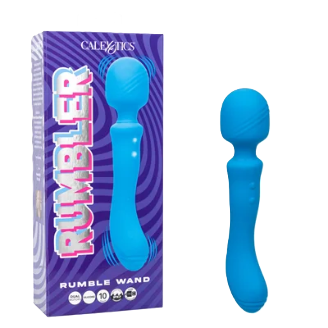 Rumbler Rumble Wand (Blue) – Dual-Ended Vibrator > Sex Toys For Ladies > G-Spot Vibrators