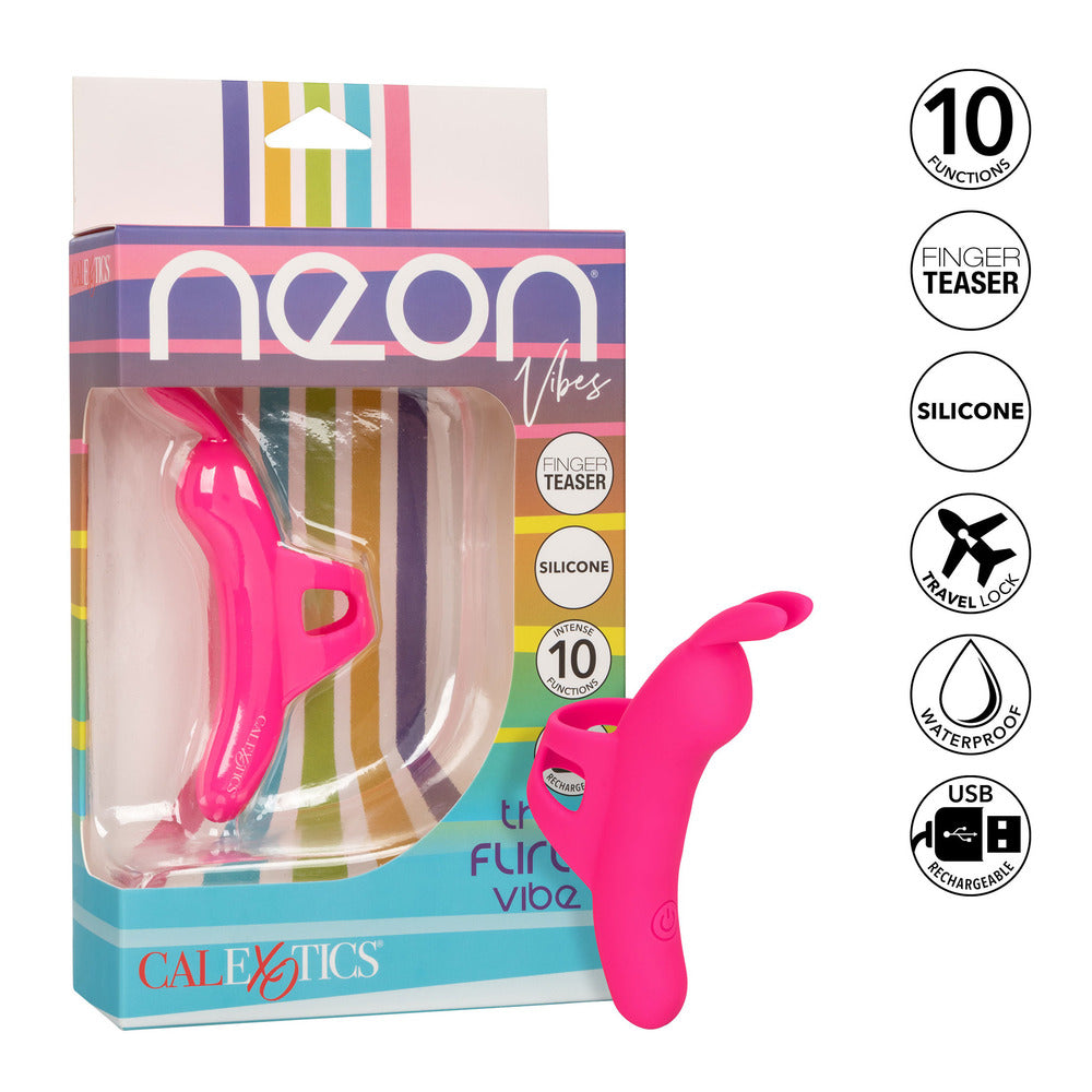 Neon Vibes The Flirty Vibe – Finger Teaser > Vibrators > Finger Vibrators