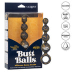 Naughty Bits Butt Balls – Silicone Booty Beads 4.5" Insertable > Anal Range > Anal Beads