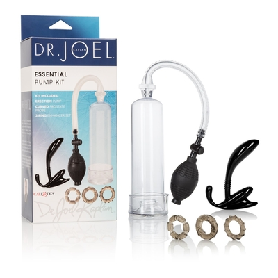 Dr Joel Kaplan Essential Pump Kit with Cock Rings and Probe Clear PUMPS